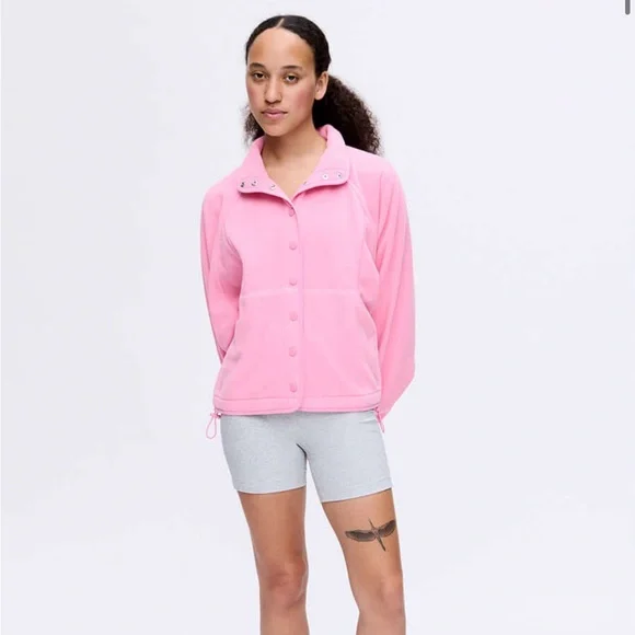 Outdoor voices RecFleece Snap Jacket in sorbet - Picture 2 of 4